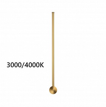 4335/12WGP HIGHTECH ODL23 299 золото Настенный светильник IP20 LED 12W 525Лм 3000K/4000K (перекл. ч/з тумблер на драйвере) FILLINI