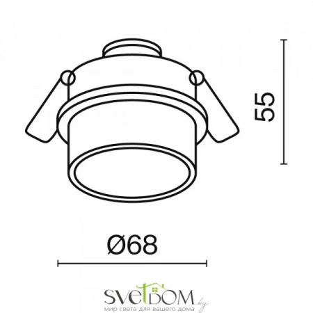 Встраиваемые светильники Maytoni DL050-01W от Магазина Svetdom.by