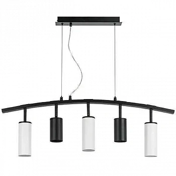 Lightstar LR735372863 Люстра RULLO 5х50W GU10 ЧЕРНЫЙ/БЕЛЫЙ (571735+214437-2+214486-3)