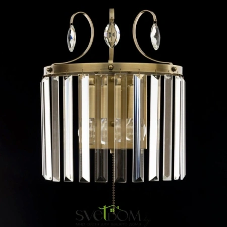 Citilux Инга CL335323 Бра хрустальное с выключателем Бронза CITILUX