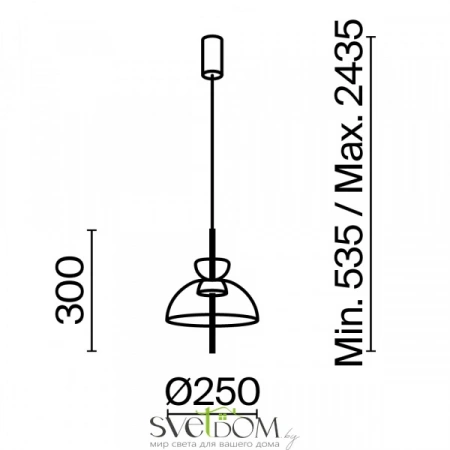 Подвесные светильники Maytoni MOD185PL-L6B3K2 от Магазина Svetdom.by