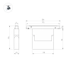 Светильник MAG-ORIENT-LASER-FOLD-S195-6W Day4000 (WH, 30 deg, 48V) Arlight 035860 Arlight