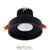 ST751.438.10 Св-к встр. Черный LED 1*10W 3000K 750Lm Ra>90 38° IP20 D100xH75 170-240V Встраиваемые светильники ST LUCE