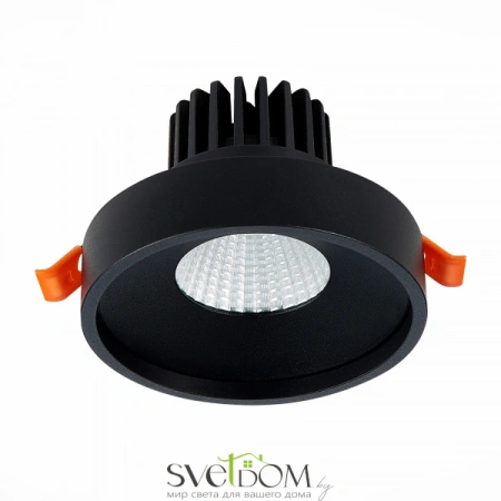 ST751.438.10 Св-к встр. Черный LED 1*10W 3000K 750Lm Ra>90 38° IP20 D100xH75 170-240V Встраиваемые светильники ST LUCE