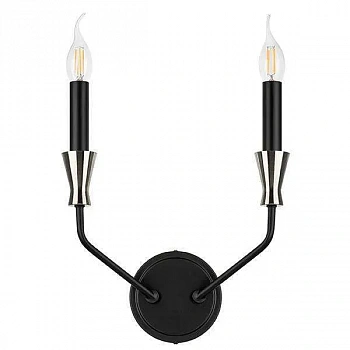 Lightstar 732527 Бра RAGNO 2х40W E14 ЧЕРНЫЙ/НИКЕЛЬ