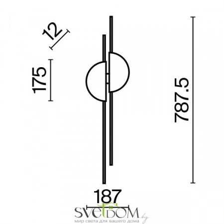 Настенные светильники MOD179WL-L22W4K1 Maytoni | Svetdom.by