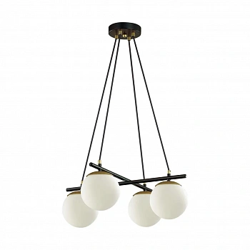 5212/4 MODERNI 118 черный, золотой Люстра E27 4*60W 220V RANDI