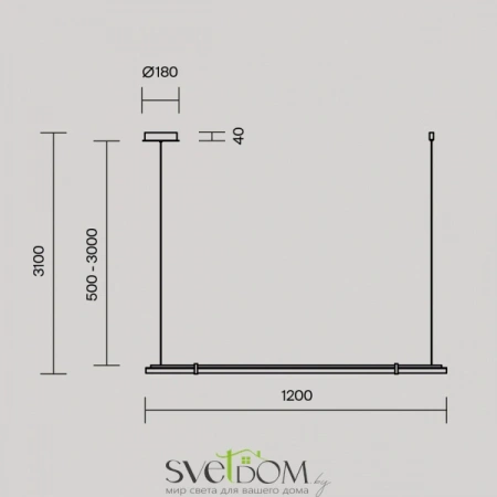 Подвесные светильники Maytoni MOD340PL-L20BS3K от Магазина Svetdom.by