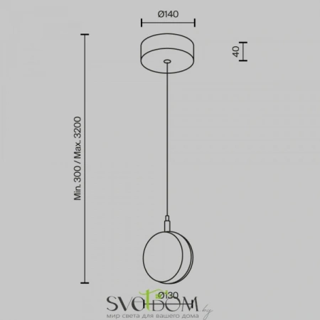 Подвесные светильники Maytoni MOD299PL-L10BC3K от Магазина Svetdom.by