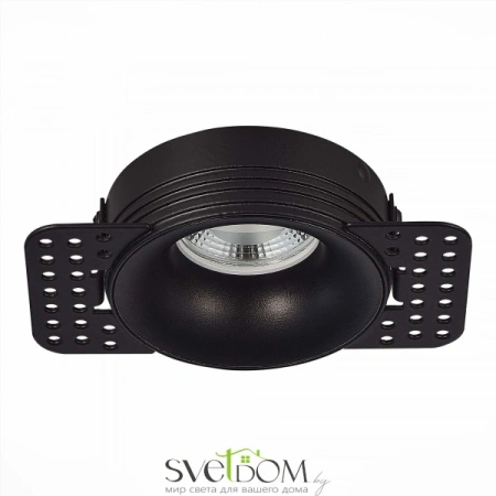 ST218.448.01 Св-к встр. Черный GU10 1*50W  IP20 D78xH30 165-265V Без ламп Встраиваемые светильники ST LUCE