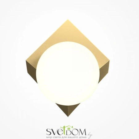 Настенный светильник Maytoni MOD445WL-01BS Cubeo, 28Вт, 1xG9, Латунь, IP 20 Maytoni