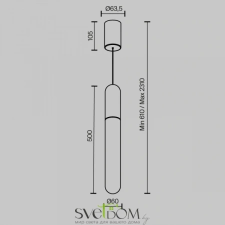 Подвесные светильники Maytoni P101PL-L500-12W3K-W от Магазина Svetdom.by