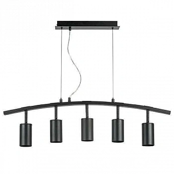Lightstar LR735375 Люстра RULLO 5х50W GU10 ЧЕРНЫЙ (571735+214437-5)