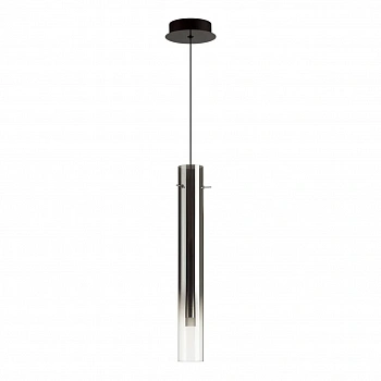 5061/5L PENDANT ODL24 317 черный/темн.хром/металл/стекло Подвес LED 4W 3000K SHINY