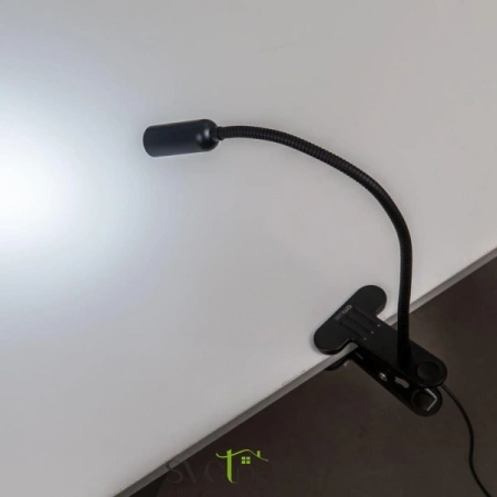 Citilux Ньютон CL803061N LED Лампа на прищепке с диммером Чёрная CITILUX